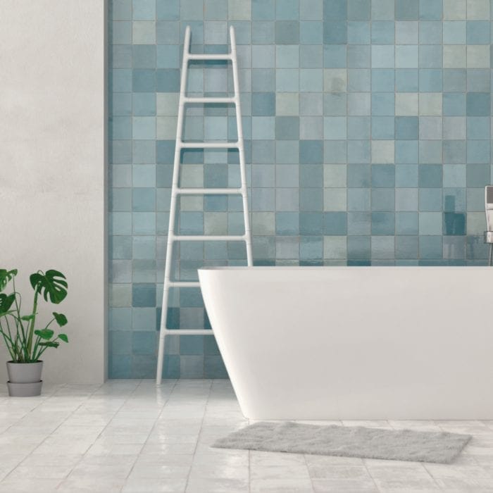 12.5 X 12.5 Zellige Aqua