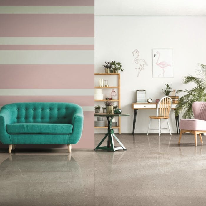 Boron Grey Limestone Polished Floor