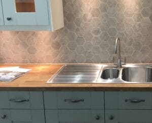 Chamonix Grey Hex Mosaic 30 x 34cm