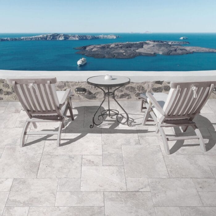 Cross Cut Silver 4 Size Mix