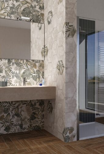 Hex Jungle Decor 22.5 x 25.9cm