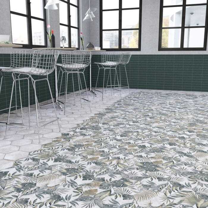 Hex Jungle Decor 22.5 x 25.9cm