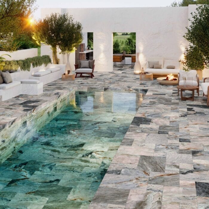 Inviting swimming pool colour